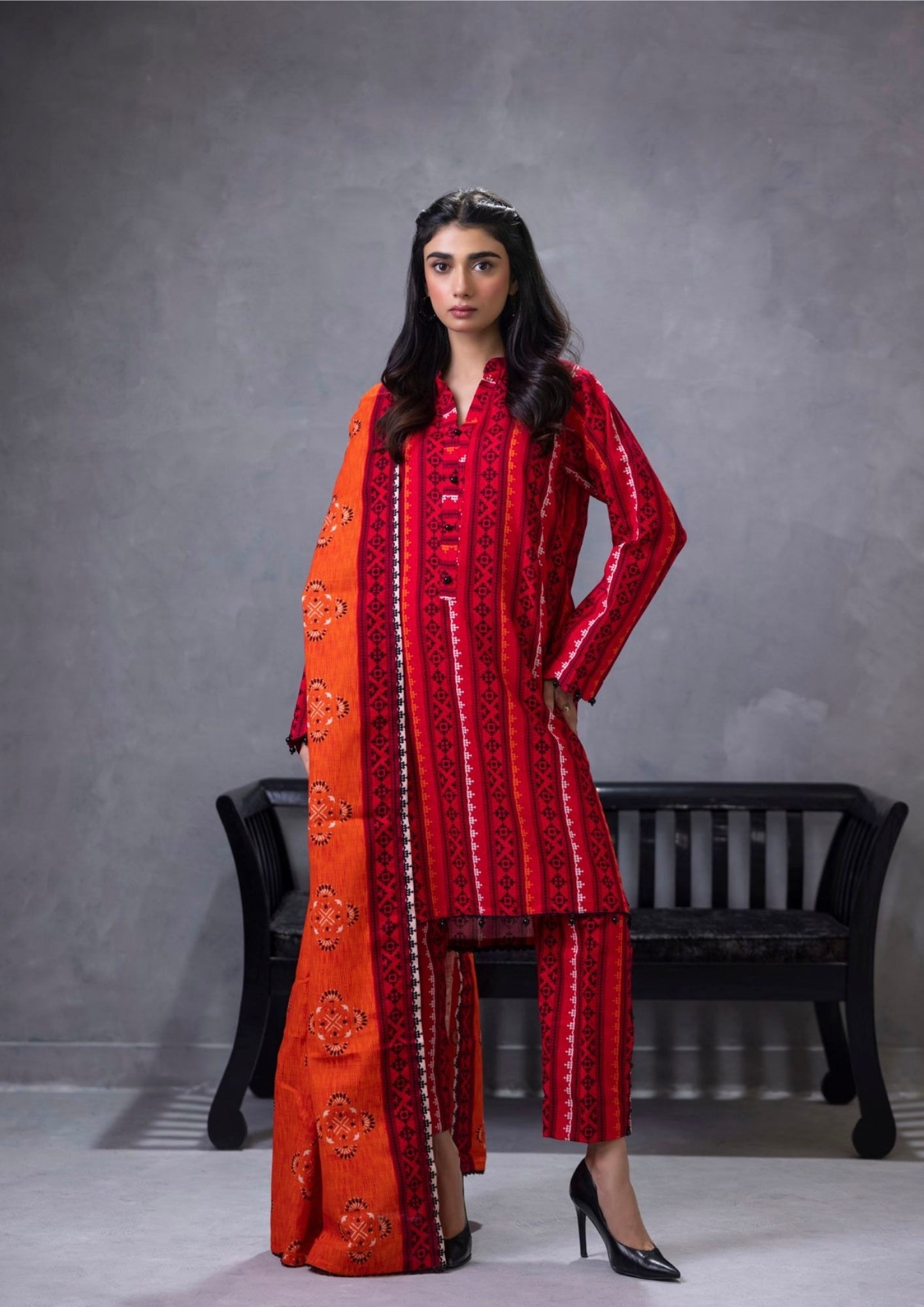 Identic By Regalia - Khaddar Digital Printed Unstitched - 3- Piece – Volume-24