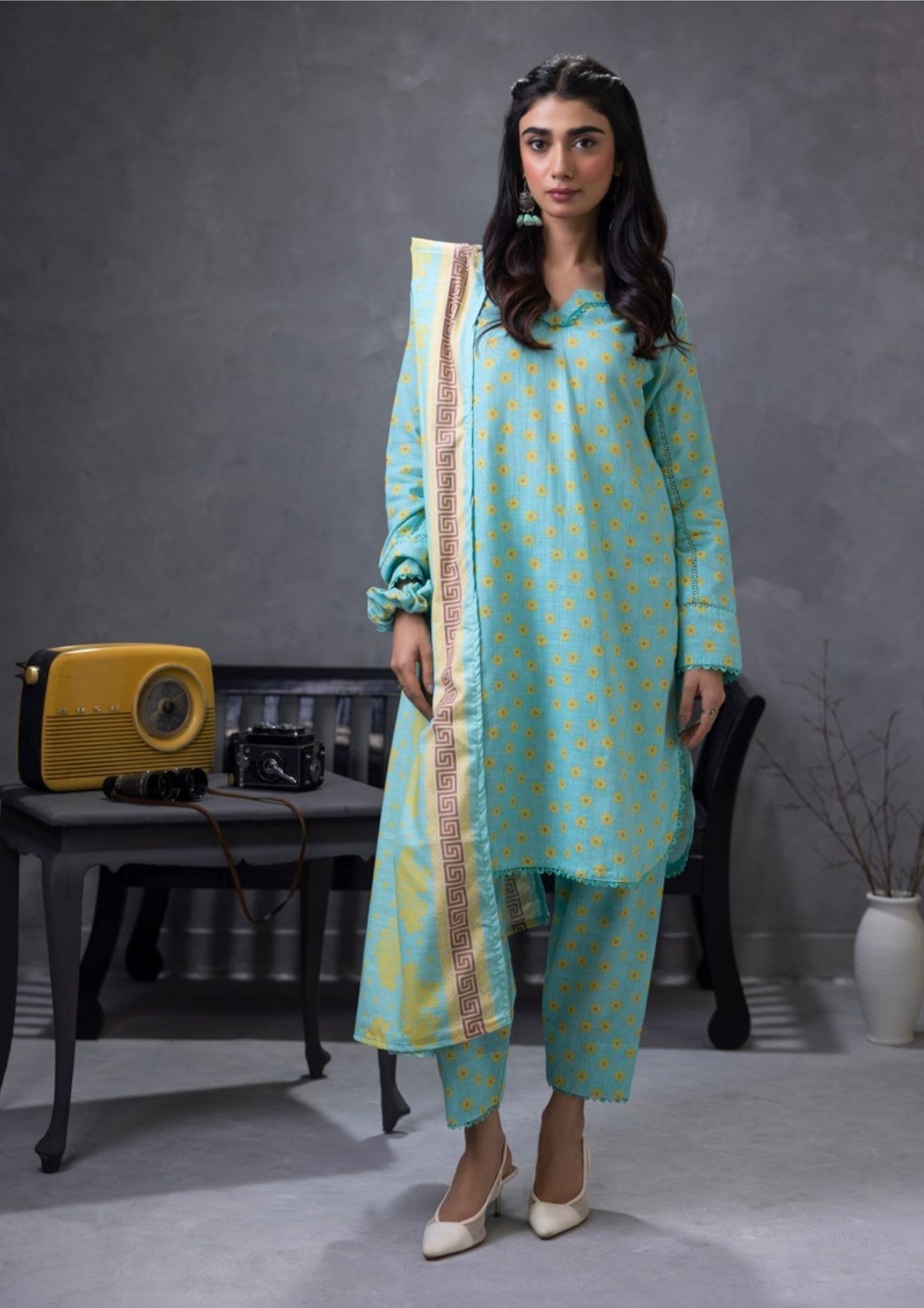 Identic By Regalia - Khaddar Digital Printed Unstitched - 3- Piece – Volume-24