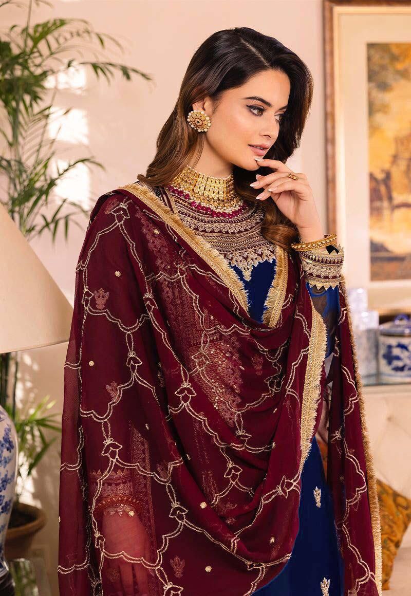 Asim Jofa Fabric Details  Chiffon Embroidery Collection