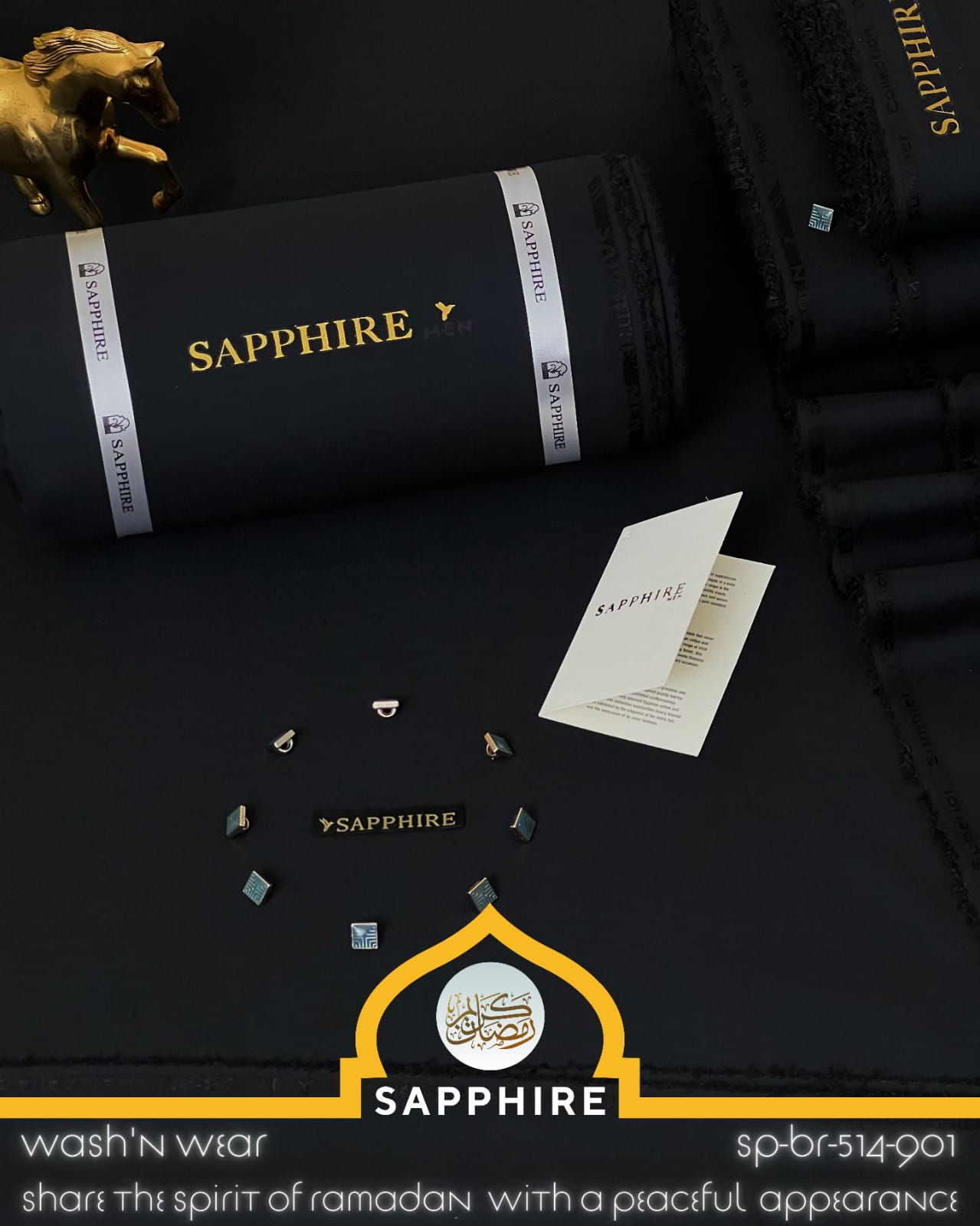 SAPPHIRE ( 514-901- Kuwait City - ) Unstitched Wash & Wear