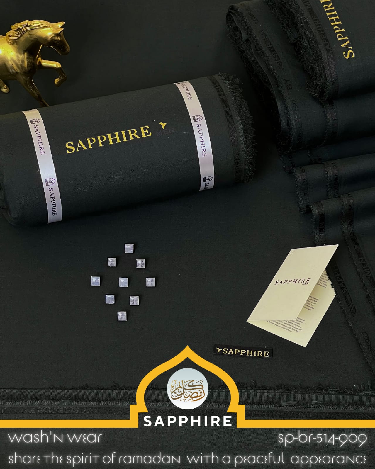 SAPPHIRE ( 514-909- Latvia - ) Unstitched Wash & Wear