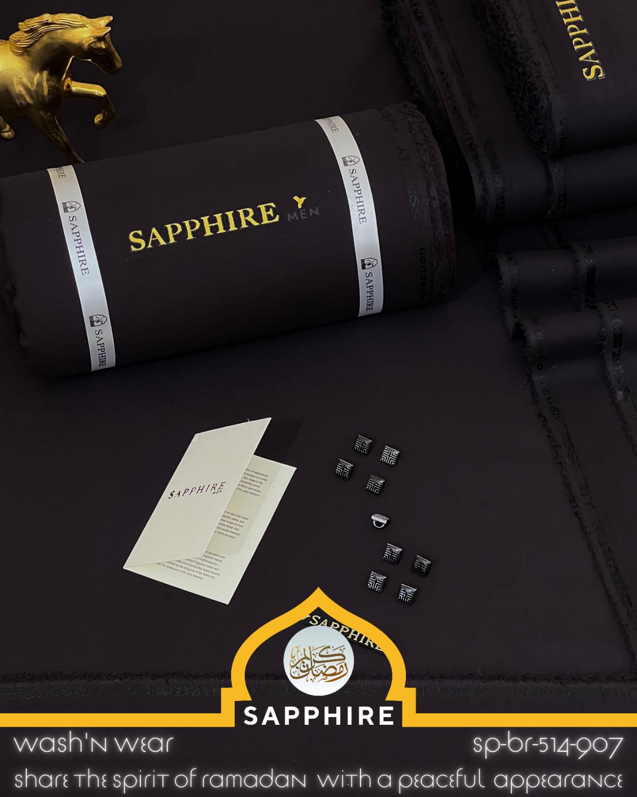 SAPPHIRE ( 514-907- Lilongwe - ) Unstitched Wash & Wear