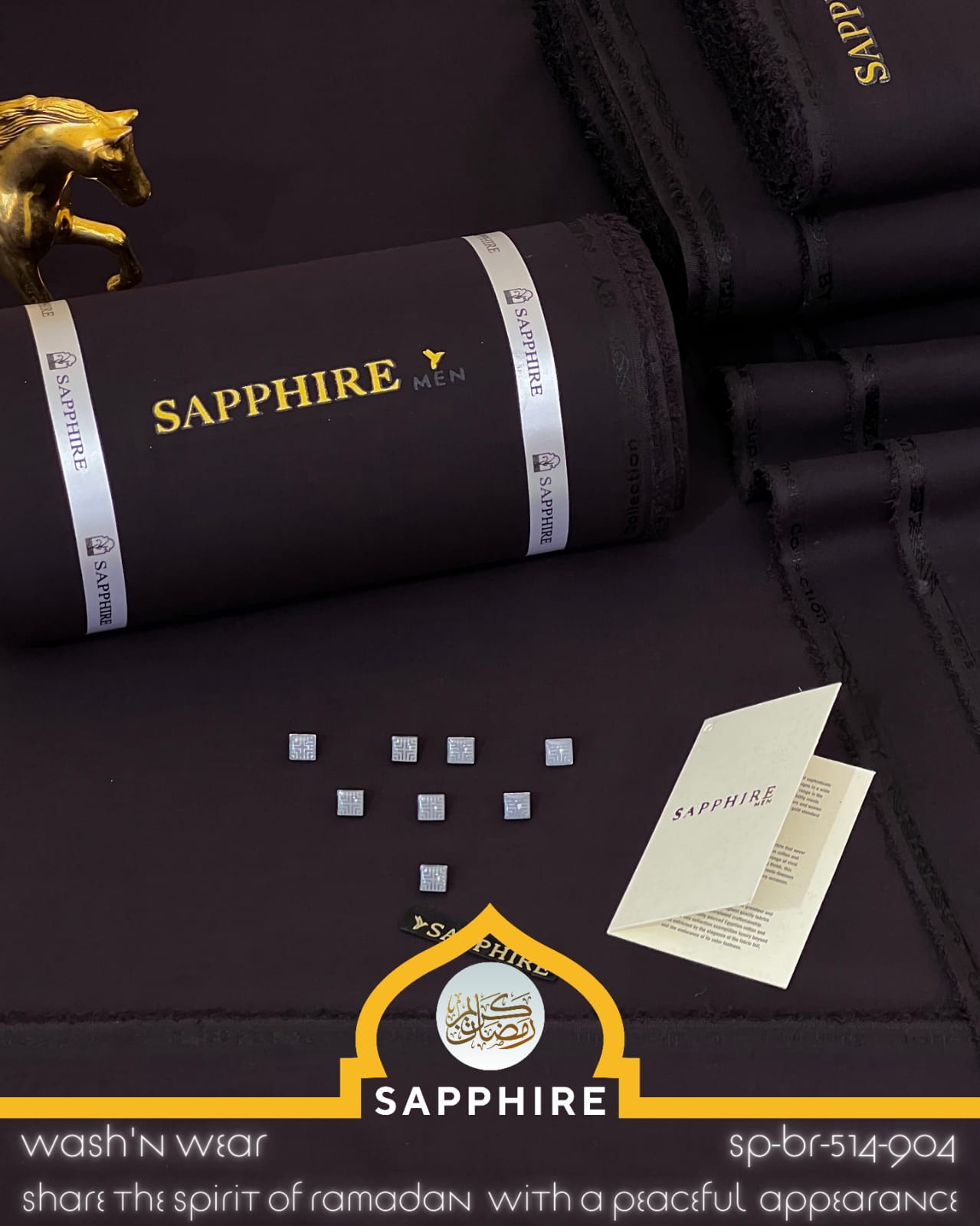 SAPPHIRE ( 514-904- Malaysia	 - ) Unstitched Wash & Wear