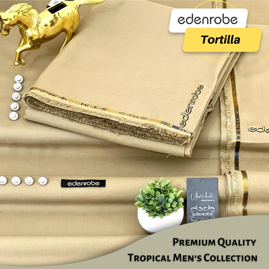 EDENROBE ( TORTILLA ) MEN Unstitched Wash & Wear