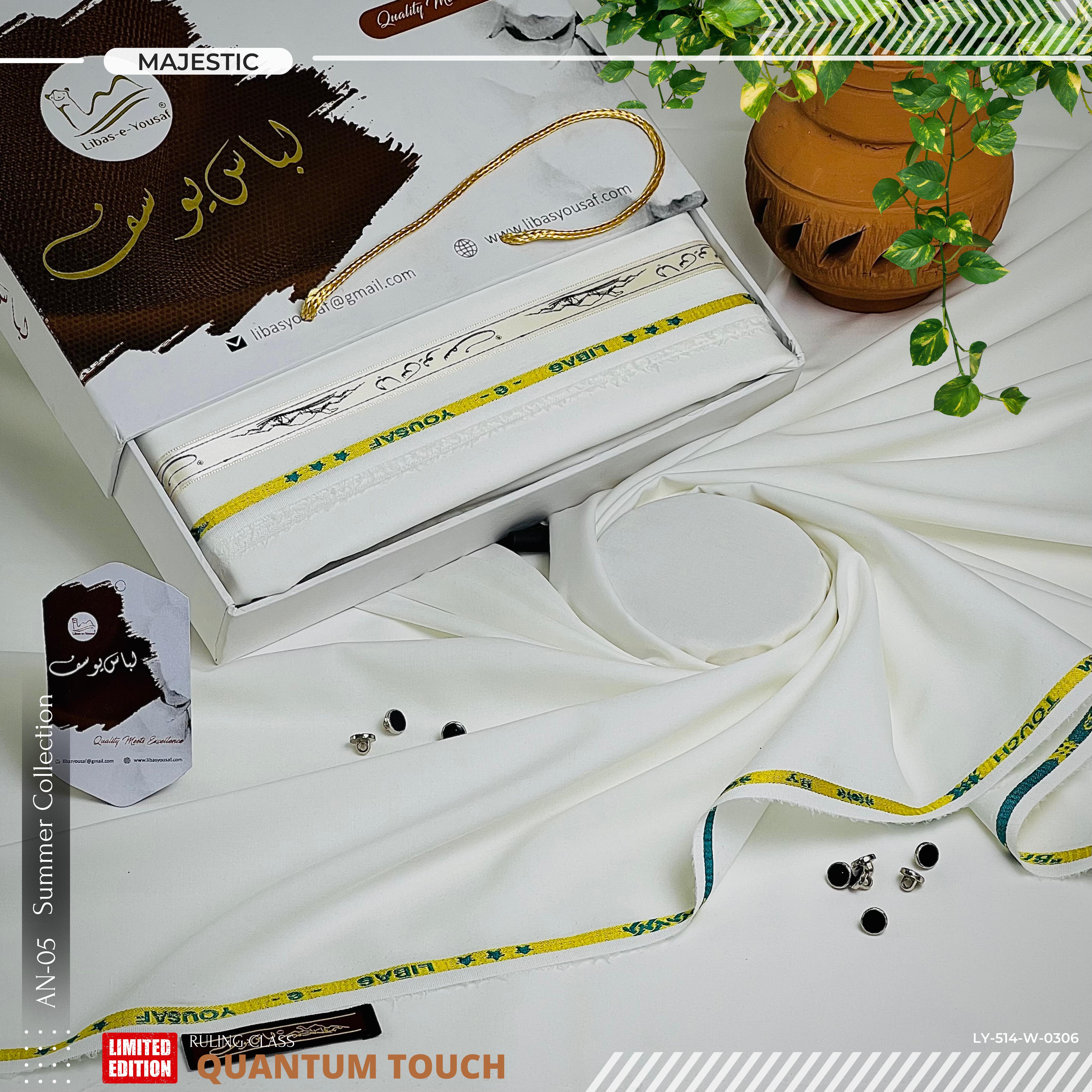 Quantum Touch  Wash & Wear  ( Unstitched ) ( MAJESTIC )