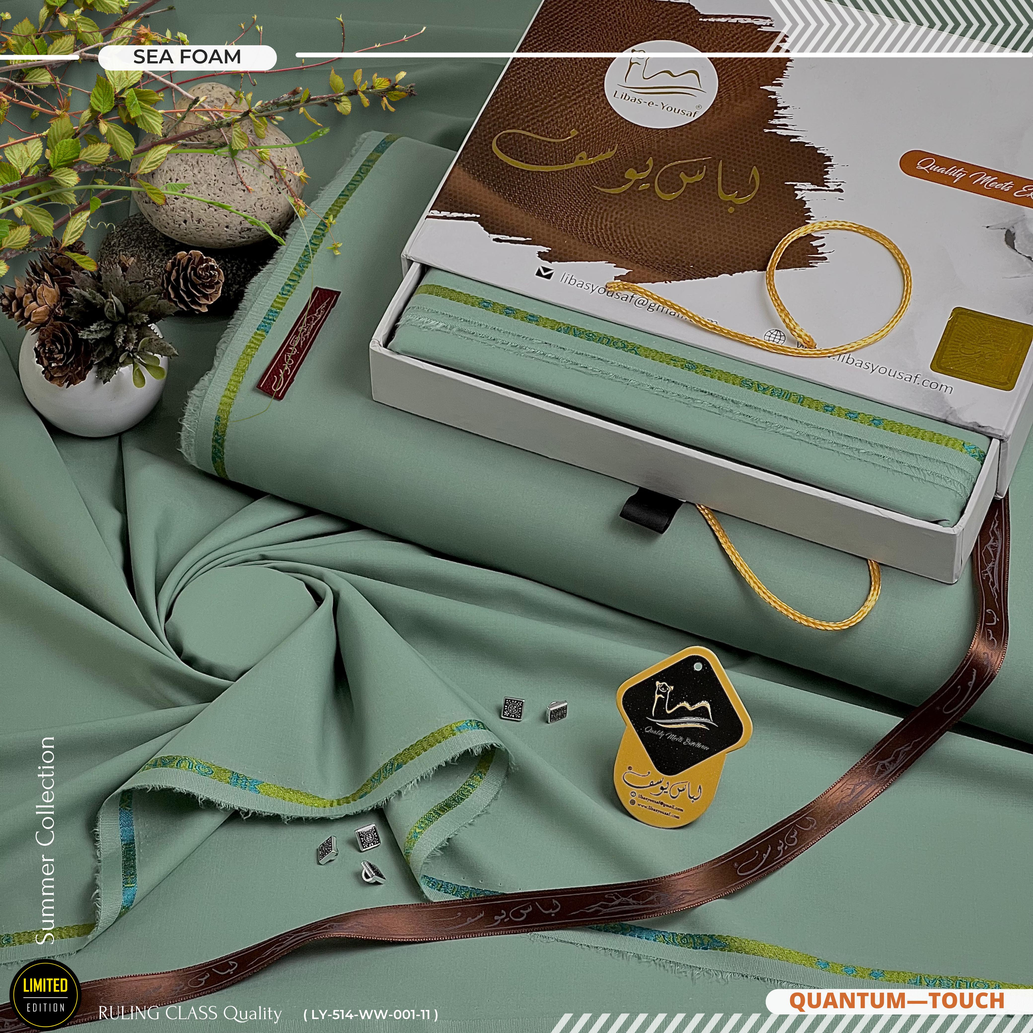 Quantum Touch  Wash & Wear  ( Unstitched ) ( SEA FOAM )