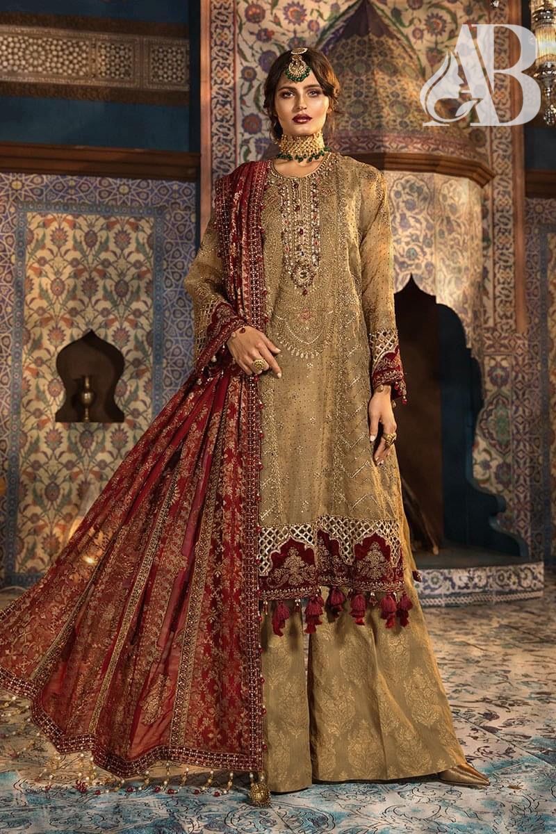 MARIA.B ⏐ CHIFFON ⏐ STONE ADDA WORK ⏐ LUXURY EMBROIDERED ⏐ WEDDING COLLECTION