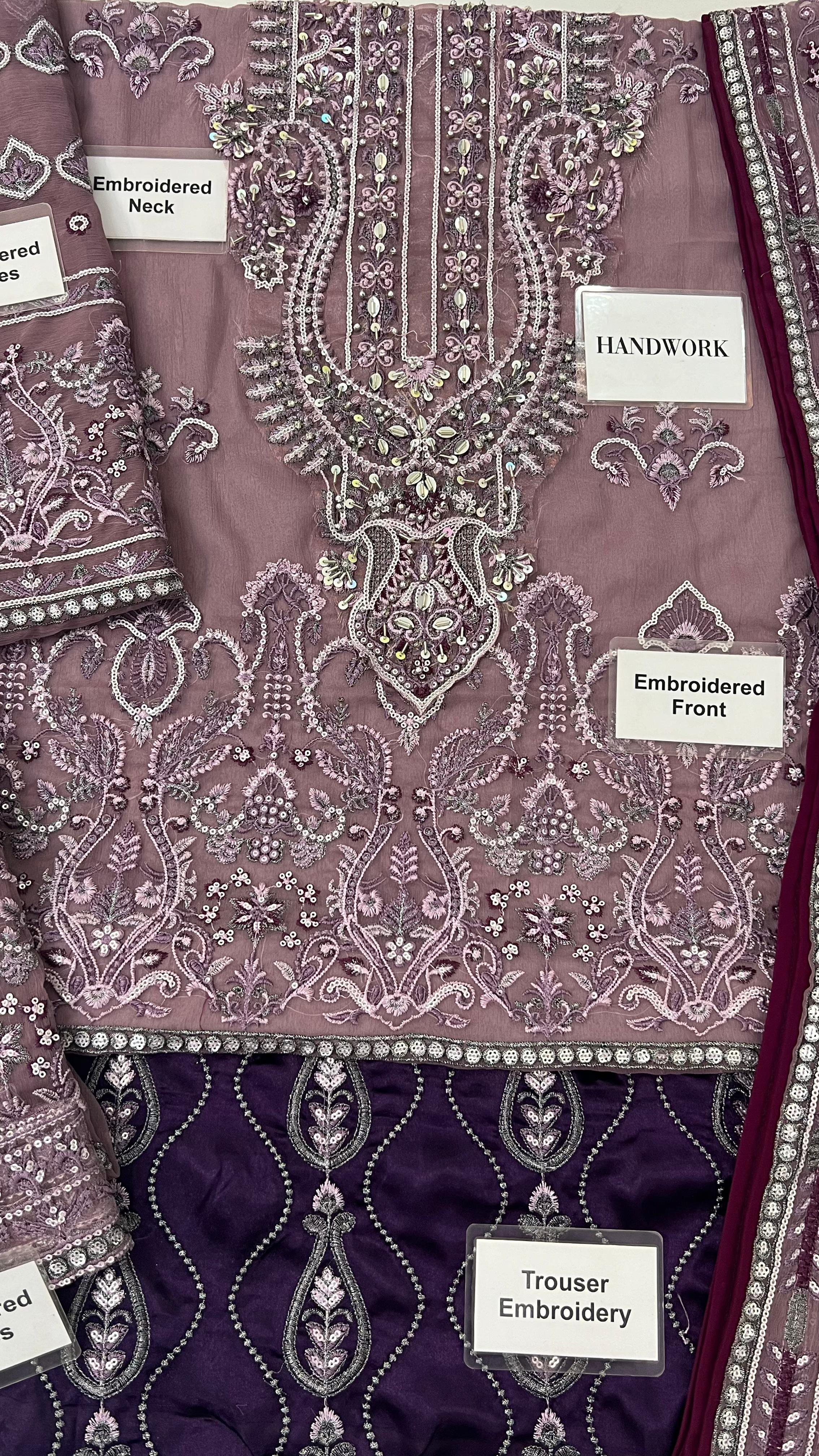 ASIM JOFA ⏐ CHIFFON ⏐ HEAVY EMBROIDERED ⏐ ADDA WORK ⏐ WEDDING EDITION