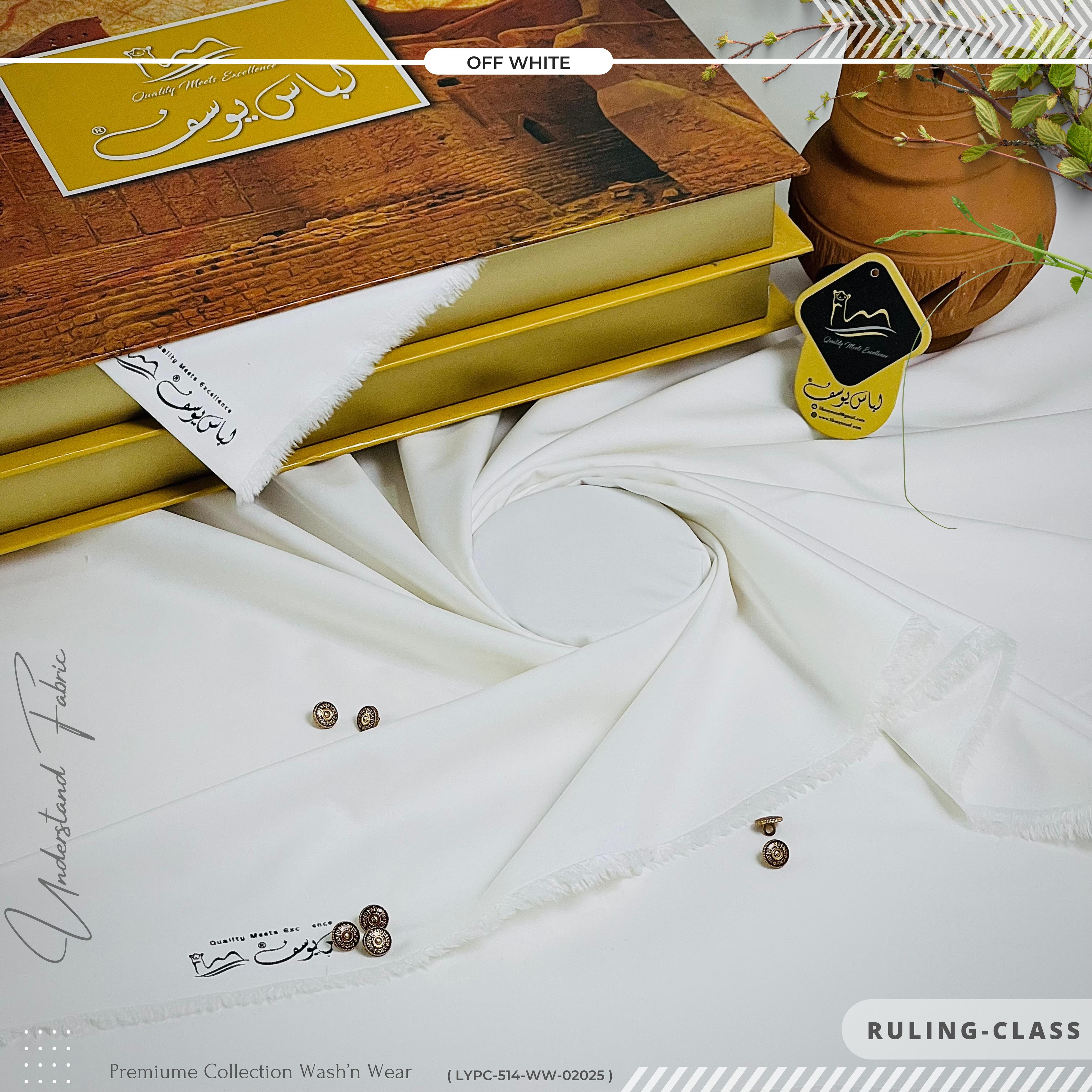 RULING CLASS - Premium - Wash & Wear - Four Season - Off White