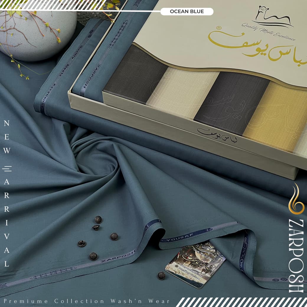 Zarposh | by Libas e Yousaf | Wash & Wear | Ocean Blue