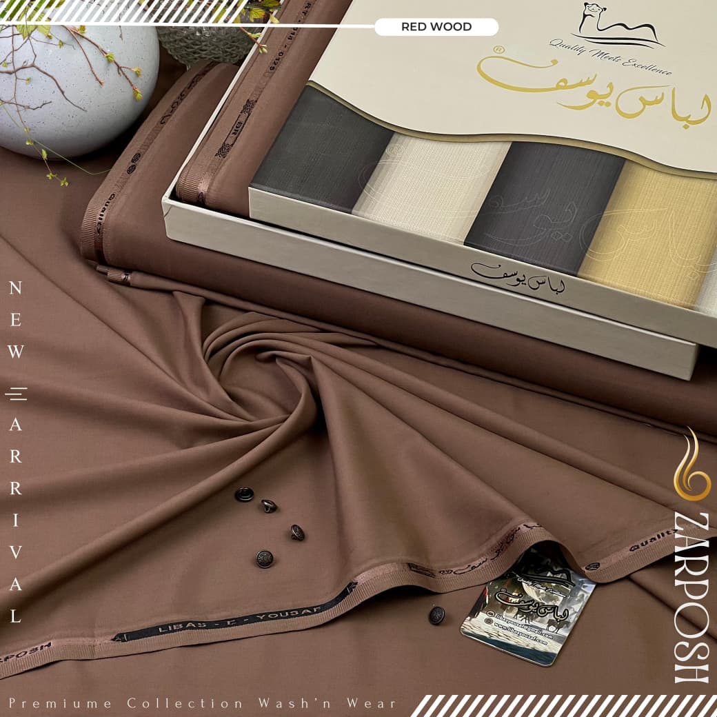 Zarposh | by Libas e Yousaf | Wash & Wear | Red-Wood