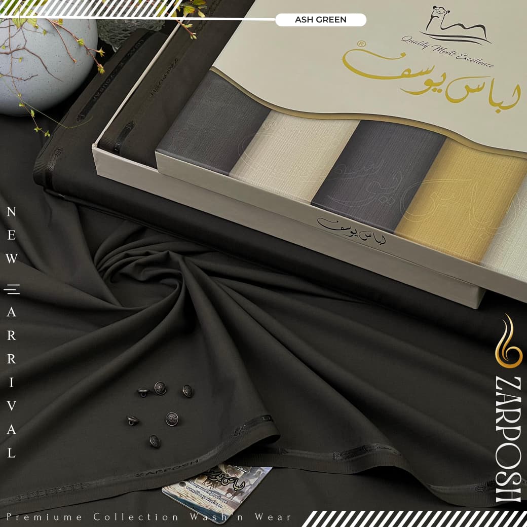 Zarposh | by Libas e Yousaf | Wash & Wear | Ash Green