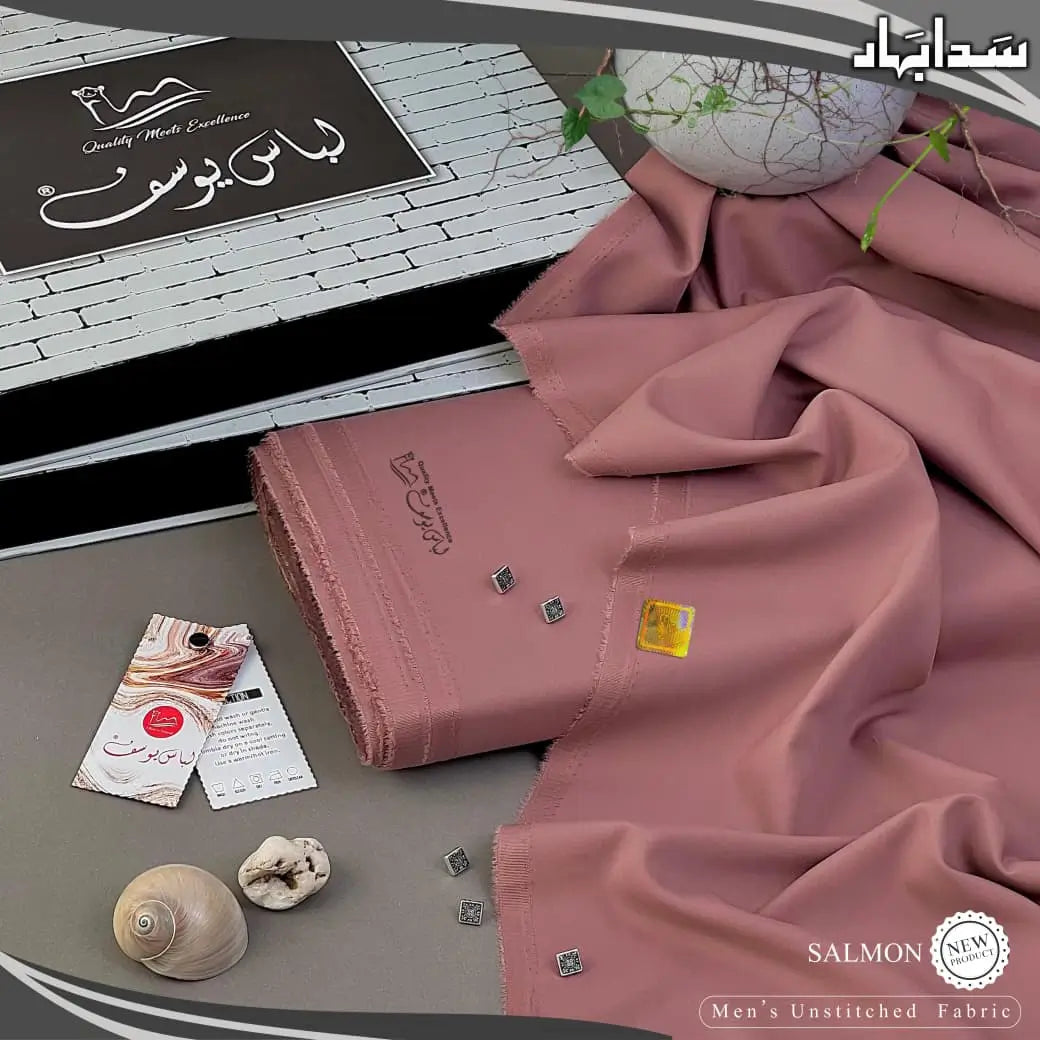 SADA BAHAR | Crafted by Libas e Yousaf | Wash & Wear | Four Season | Salmon