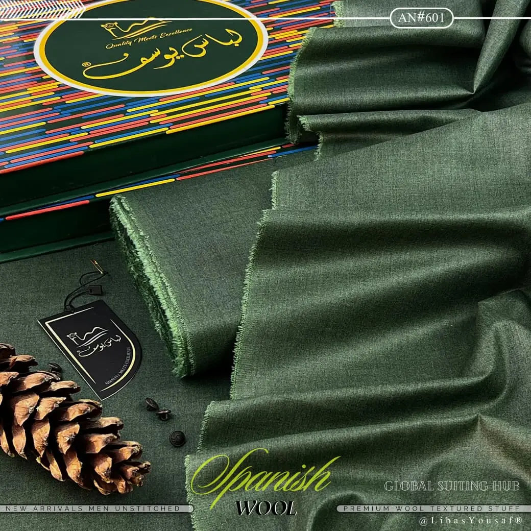 Luxurious Spanish wool | Crafted by Libas e Yousaf | Shade 601