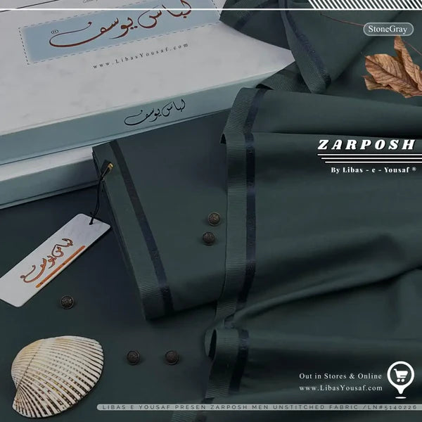 Zarposh | by Libas e Yousaf | Wash & Wear | Stone Gry