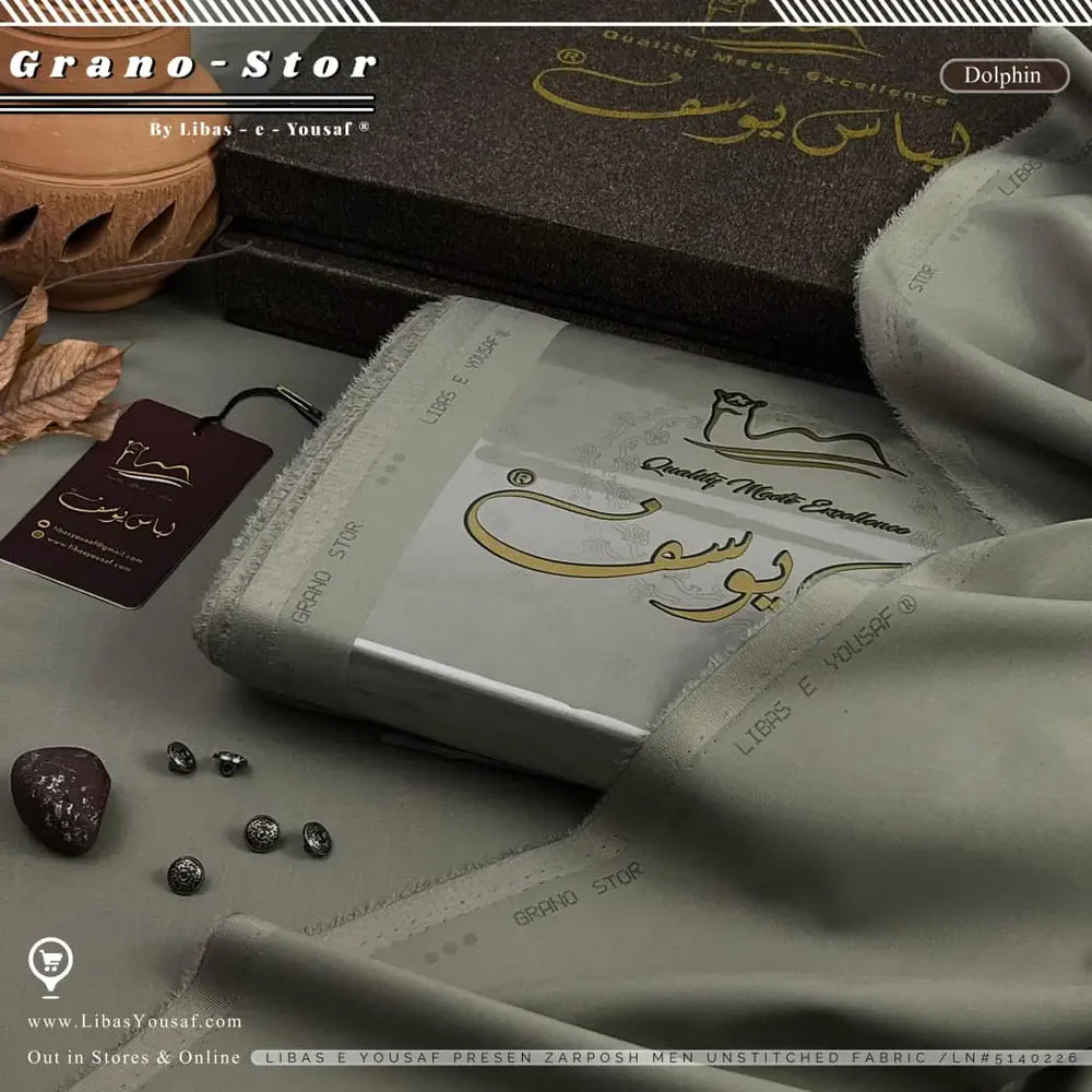 Grano Stor | Crafted by Libas e Yousaf | Wash & Wear | Winter Season | Dolphin