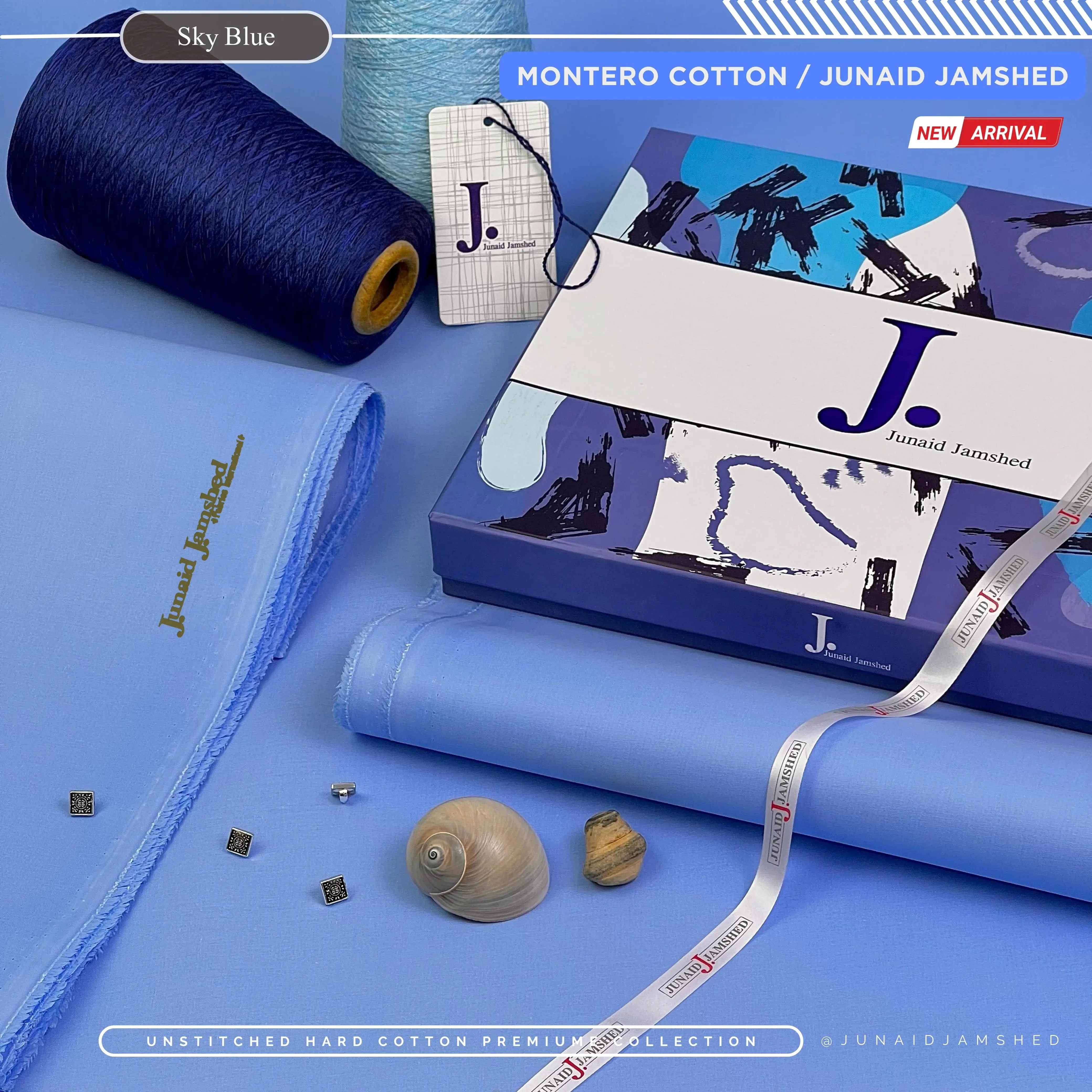 MONTERO PAPER COTTON | BY JUNAID JAMSHED | Sky Blue
