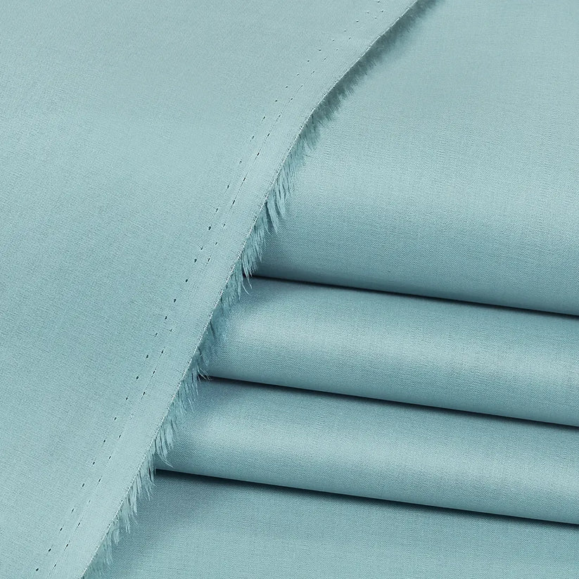 BRANDED COTTON UNSTITCHED FABRIC AQUA