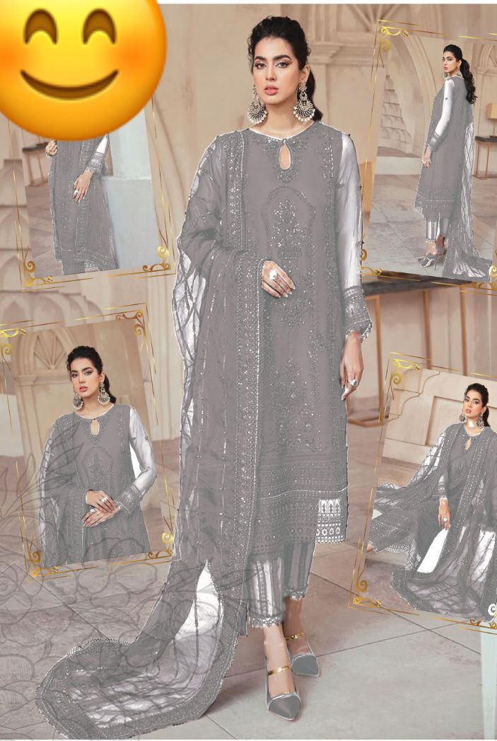 MUSHQ ⏐ Embroidered and Sequence Work ⏐  Wedding Edition ⏐ Grey