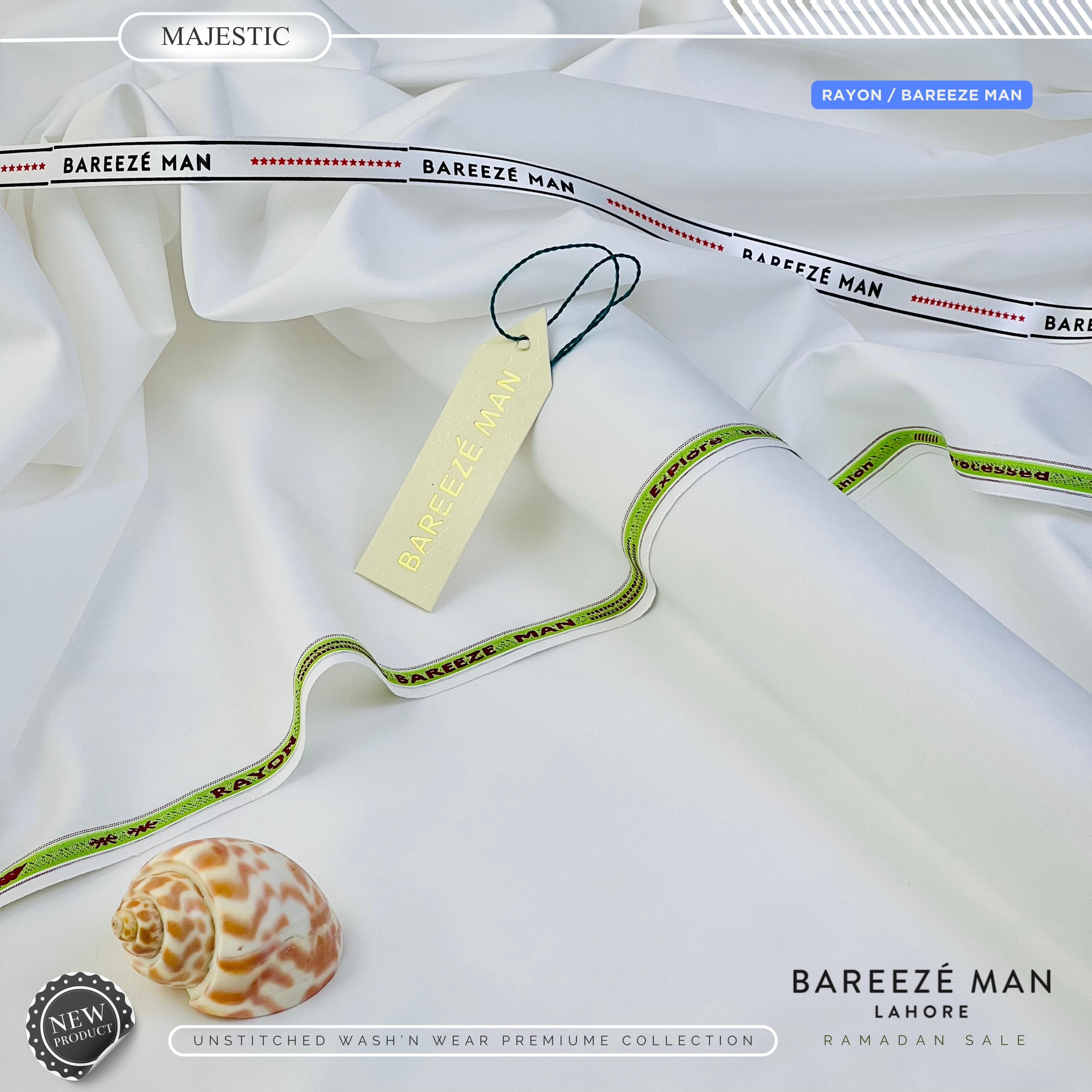 BAREEZE' MAN - Premium Rayon Wash'n Wear (Summer Collection) - Majestic