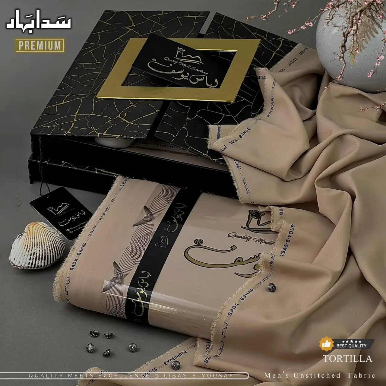 SADA BAHAR PREMIUM | Crafted by Libas e Yousaf | Wash & Wear | Summer Fabric | Tortilla