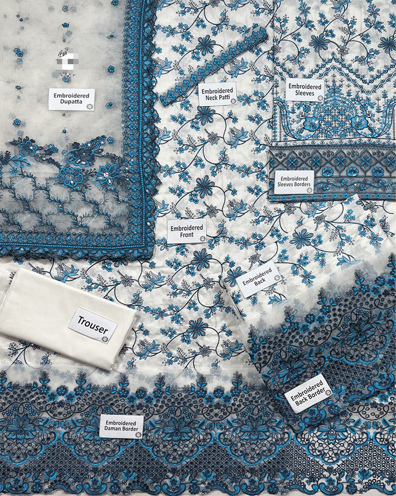 Faiza Saqlain - HEAVY EMBROIDERED - LAWN COLLECTION
