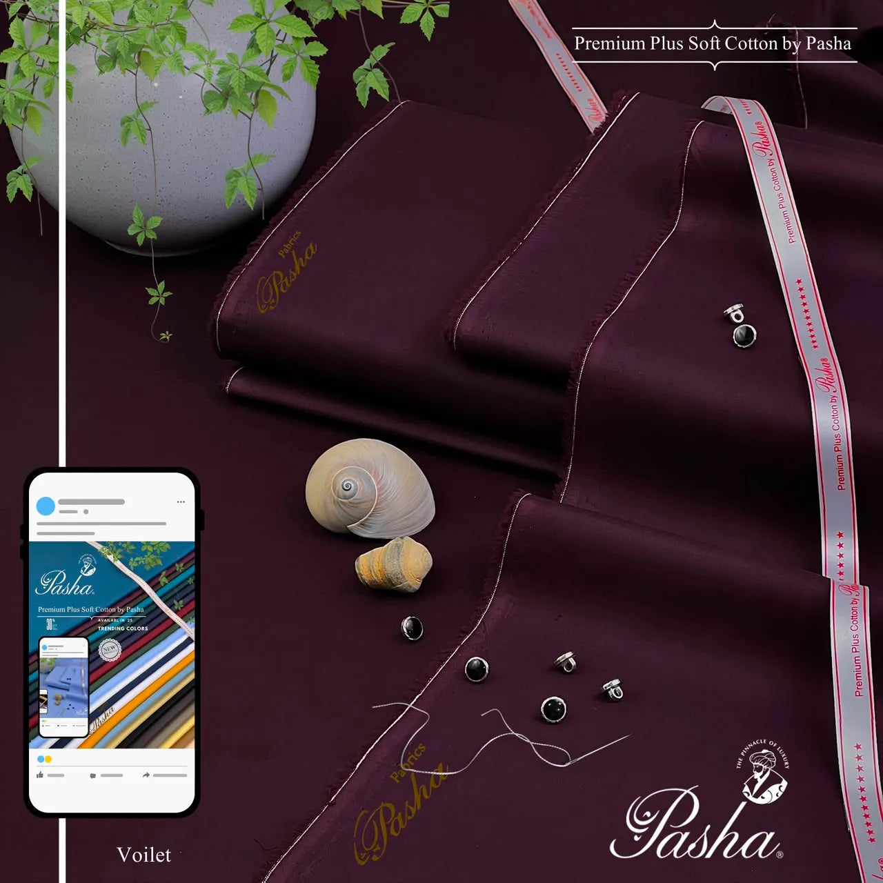 PASHA - Dandy - Soft Cotton - Voilet