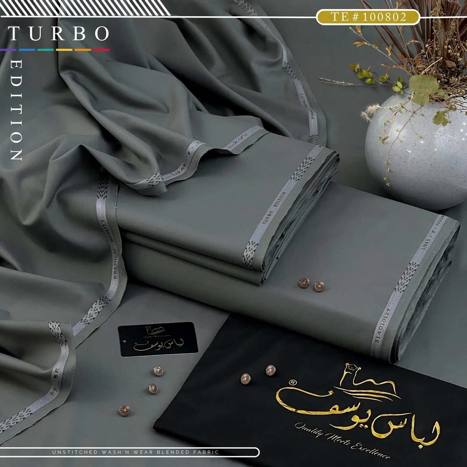 TURBO EDITION | Crafted by Libas e Yousaf | Wash & Wear | Four Season | AZADI SALE |  TE # 100802