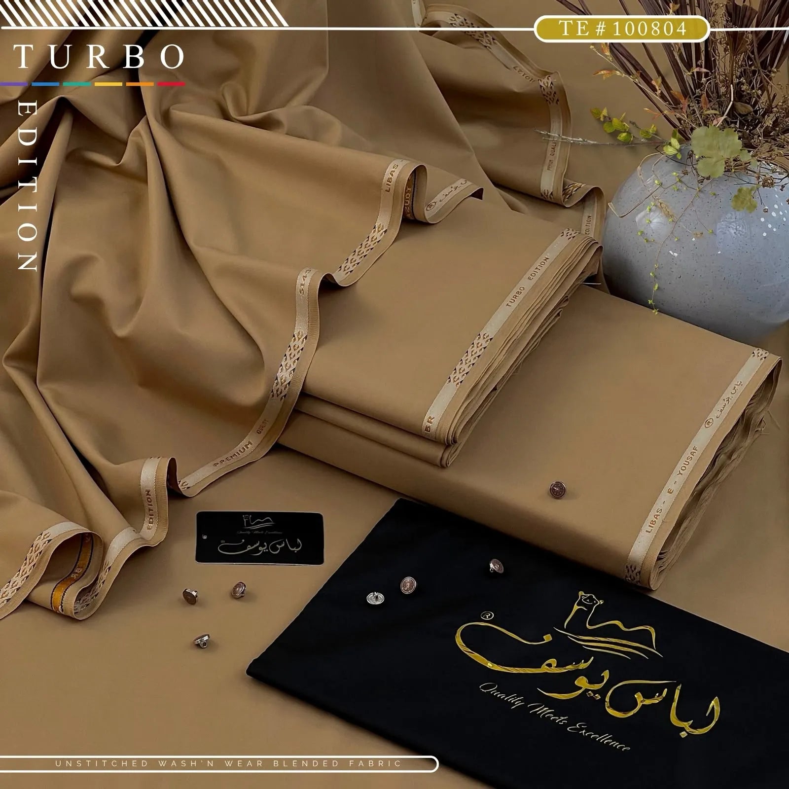 TURBO EDITION | Crafted by Libas e Yousaf | Wash & Wear | Four Season | AZADI SALE |  TE # 100804