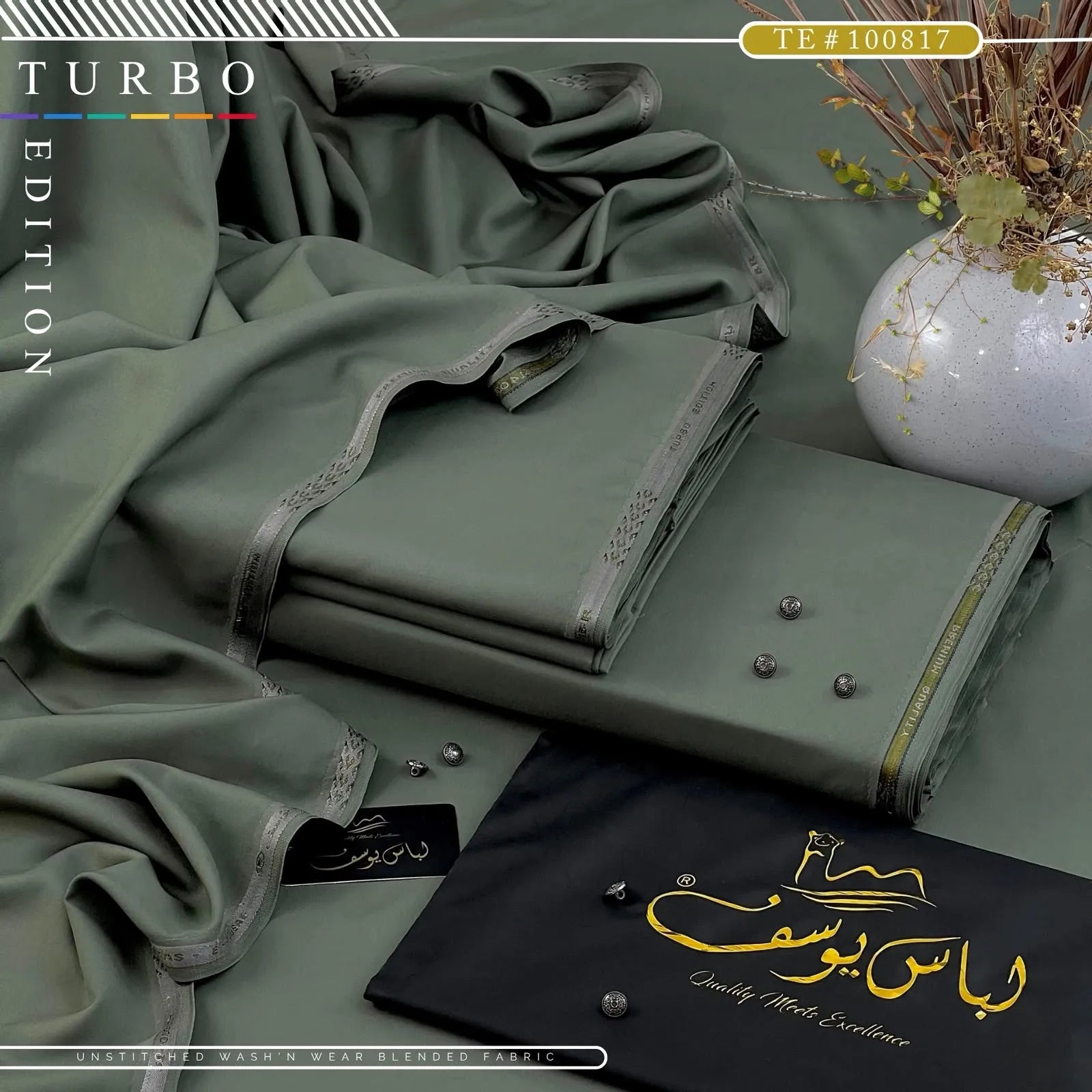 TURBO EDITION | Crafted by Libas e Yousaf | Wash & Wear | Four Season | AZADI SALE |  TE # 100817
