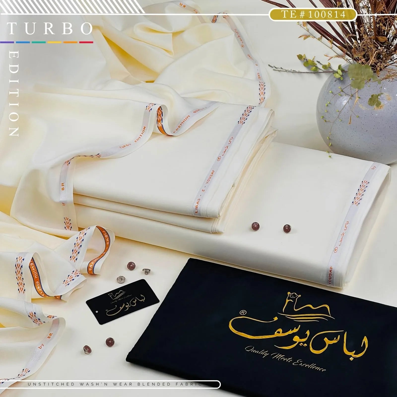 TURBO EDITION | Crafted by Libas e Yousaf | Wash & Wear | Four Season | AZADI SALE |  TE # 100814
