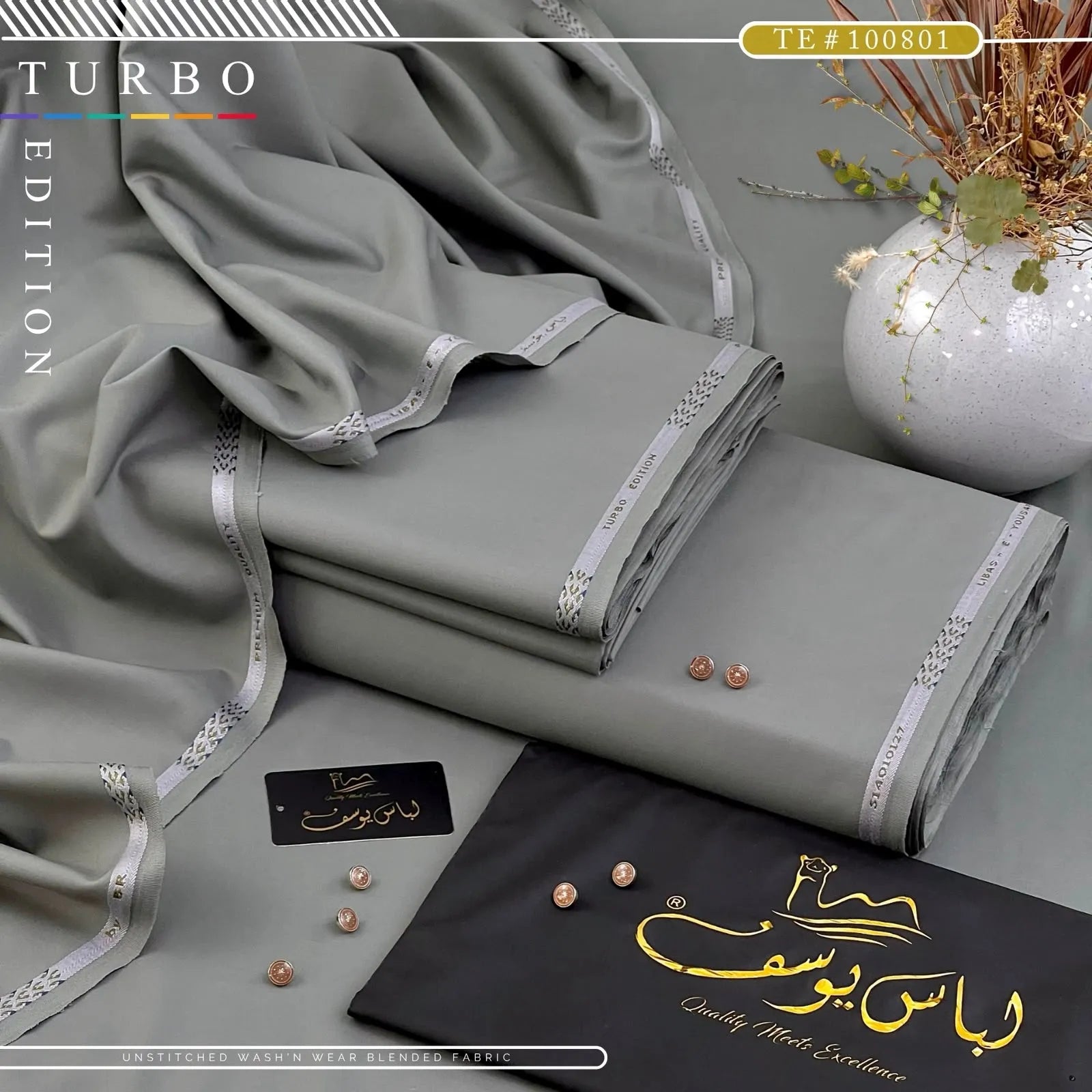 TURBO EDITION | Crafted by Libas e Yousaf | Wash & Wear | Four Season | AZADI SALE |  TE # 100801