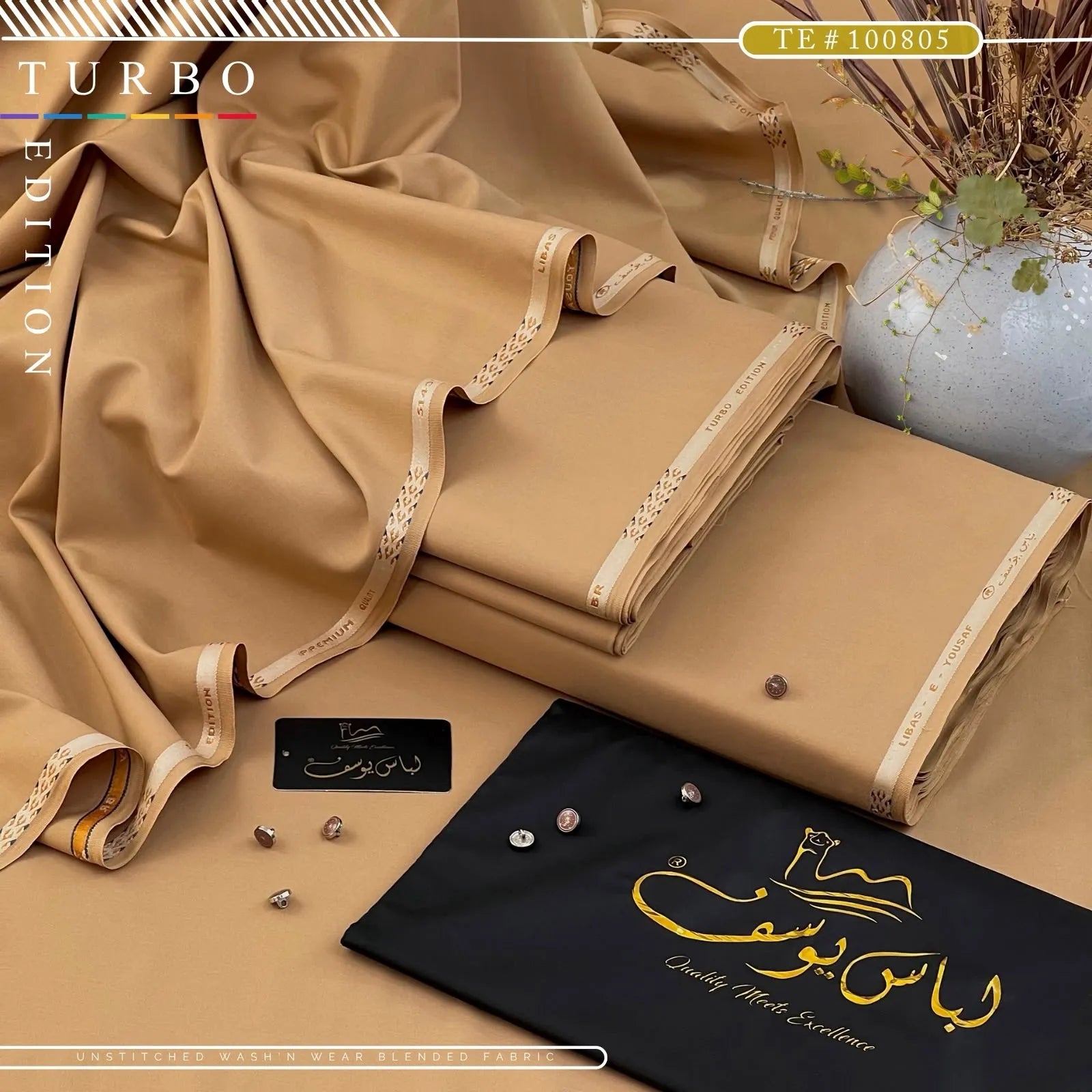 TURBO EDITION | Crafted by Libas e Yousaf | Wash & Wear | Four Season | AZADI SALE |  TE # 100805