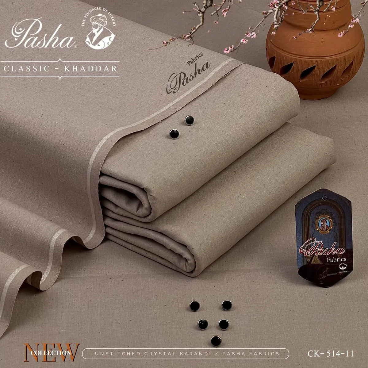 Pasha Classic Khaddar | Classic Khaddar & VIP Wasaya | Shade CK-514-11