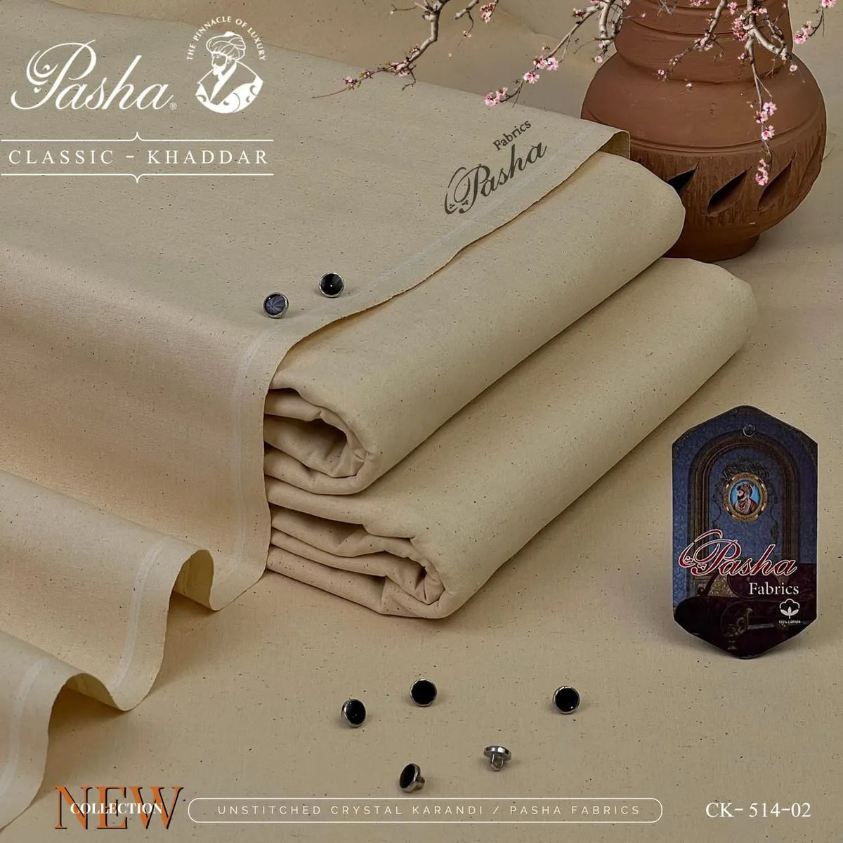 Pasha Classic Khaddar | Classic Khaddar & VIP Wasaya | Shade CK-514-02