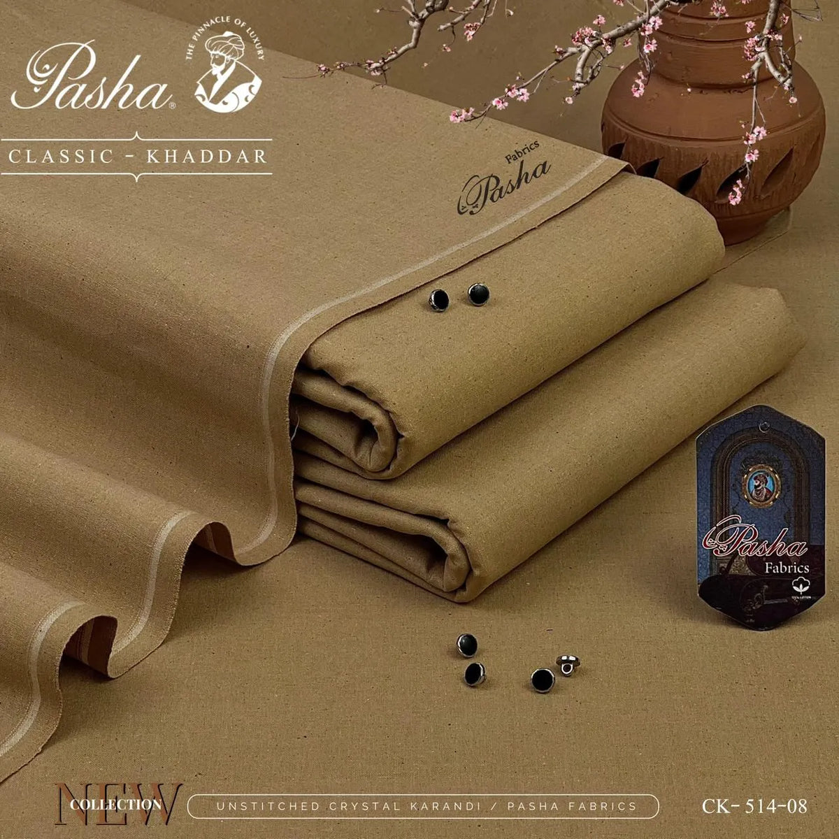 Pasha Classic Khaddar | Classic Khaddar & VIP Wasaya | Shade CK-514-08