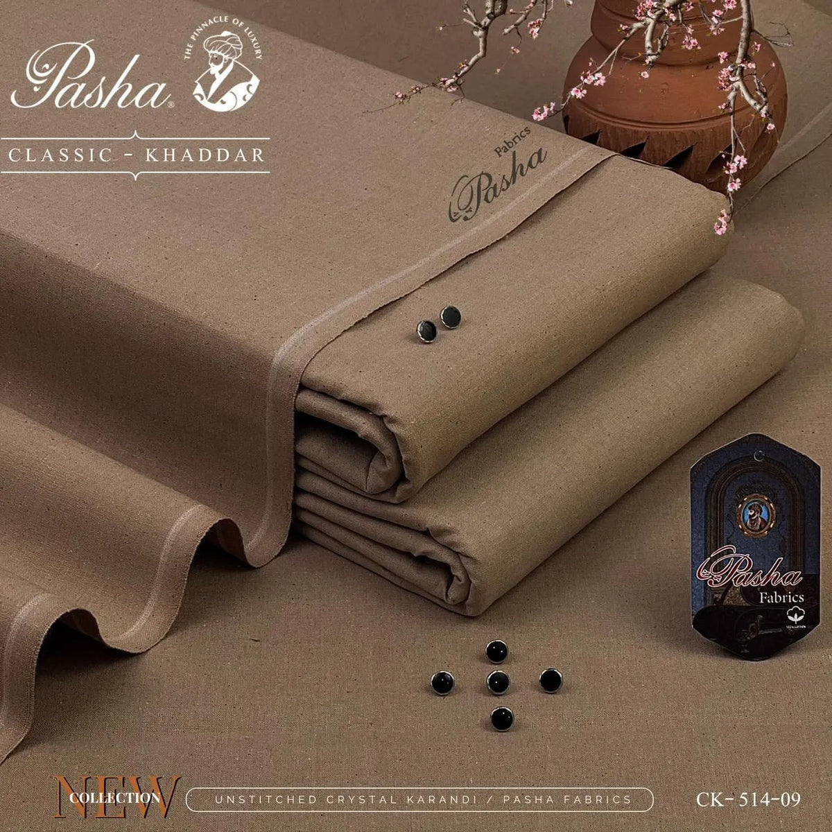 Pasha Classic Khaddar | Classic Khaddar & VIP Wasaya | Shade CK-514-09