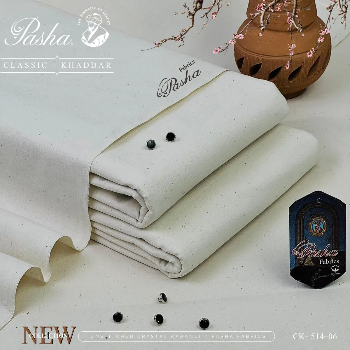 Pasha Classic Khaddar | Classic Khaddar & VIP Wasaya | Shade CK-514-06