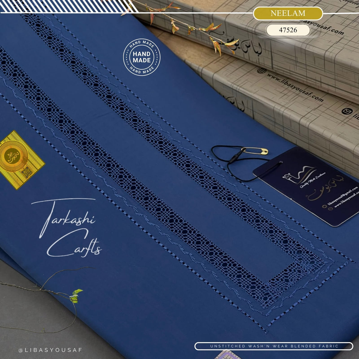 Tarkashi Four Seasons Wash'n Wear | Crafted by Libas e Yousaf | Neelam - 47526