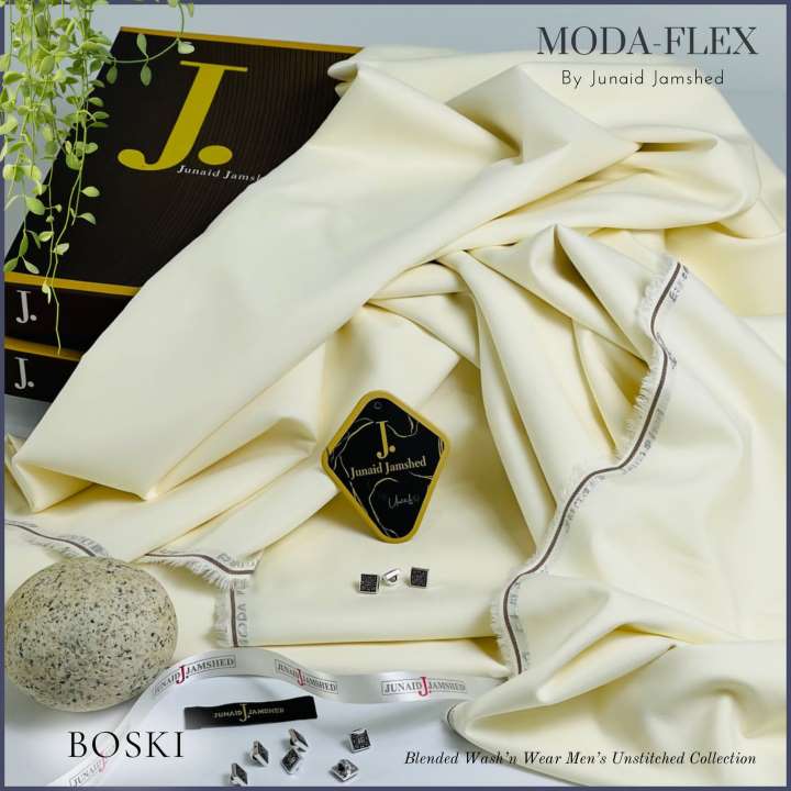 JUNAID JAMSHED BOSKI - MODA FLEX  (Unstitched SHALWAR KAMEEZ)