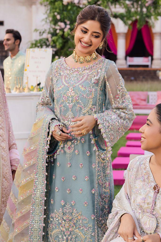 BRAND….KANWAL MALIK EBROIDED  Unstithced Ladies Fancy Dress