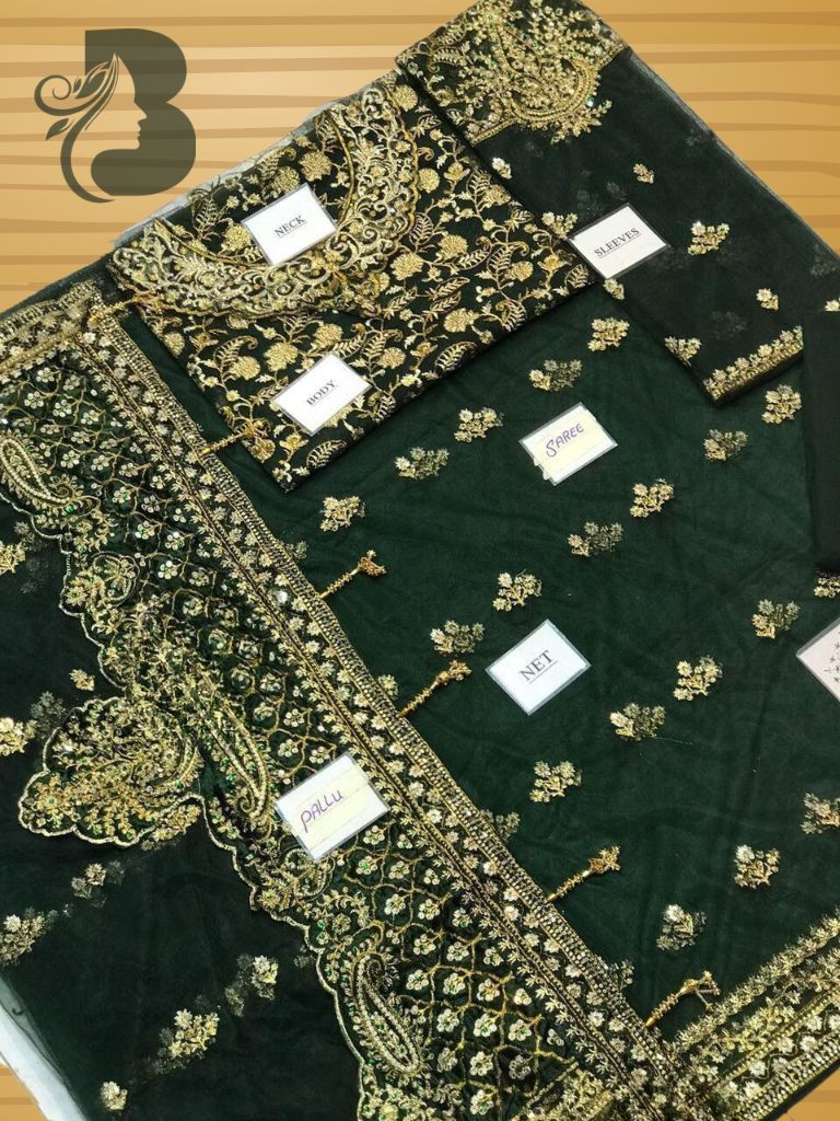 (Copy) Maria B Saree Exclusive  Master Blaster Sarhee 916 GREEN