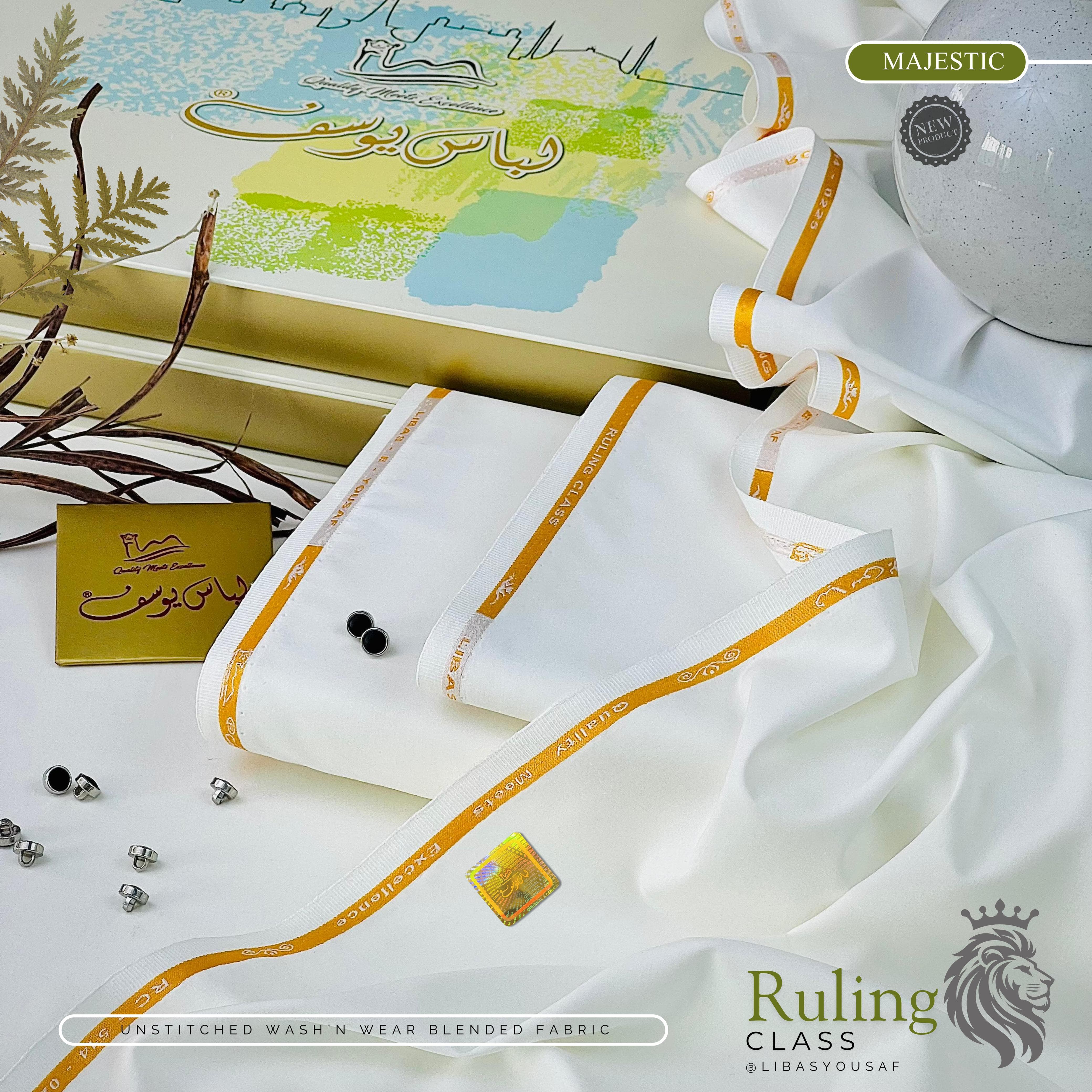 Rulling Class | Crafted by Libas e Yousaf | Wash & Wear | Four Season| MAJESTIC