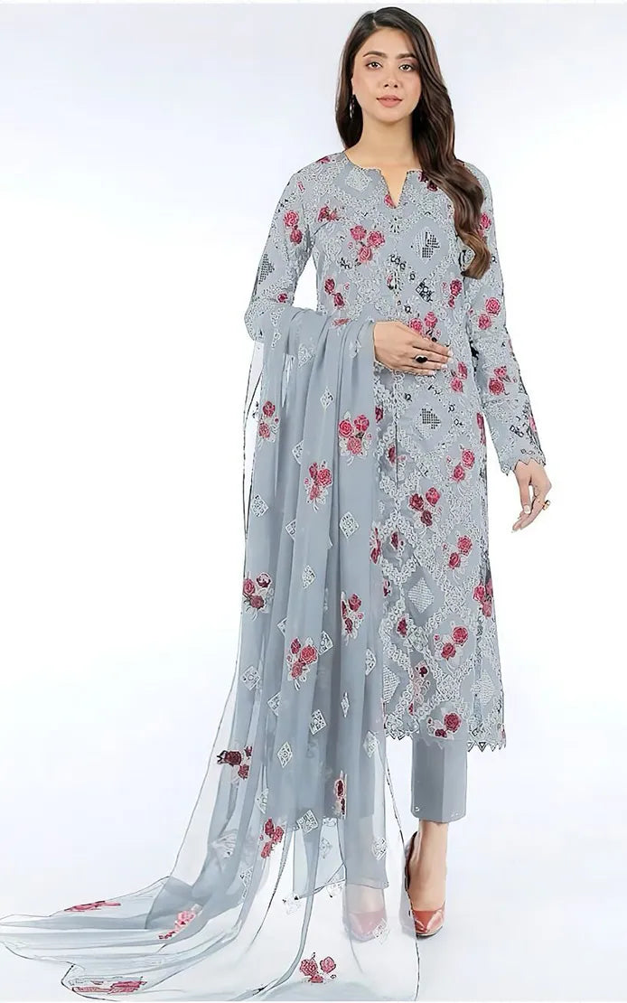 BAREEZE - LAWN EMBROIDED - 3 PIECE DESIGN - G