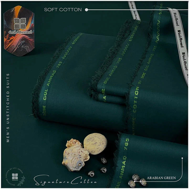 SOFT COTTON | SIGNATURE BY GUL AHMAD | ARABIAN GREEN