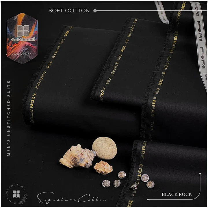 SOFT COTTON | SIGNATURE BY GUL AHMAD | BLACK ROCK