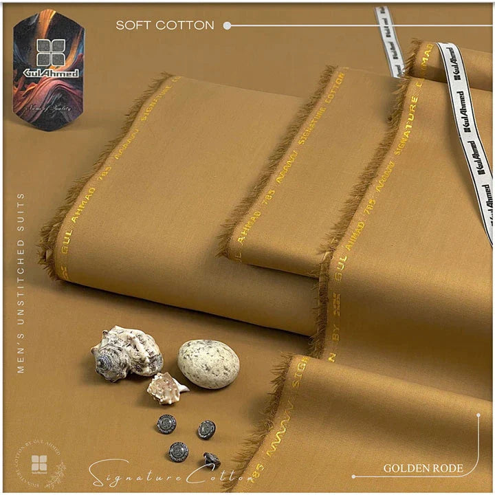 SOFT COTTON | SIGNATURE BY GUL AHMAD | GOLDEN RODE