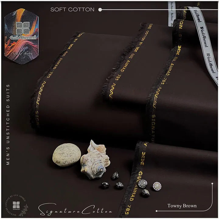 SOFT COTTON | SIGNATURE BY GUL AHMAD | TOWNY BROWN