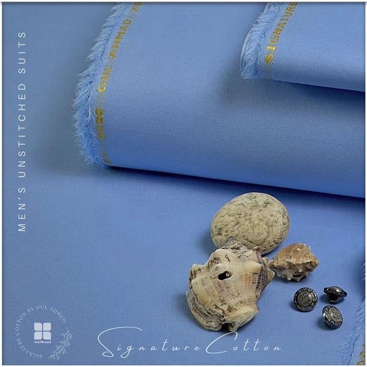 SOFT COTTON | SIGNATURE BY GUL AHMAD | CORNFLOWER