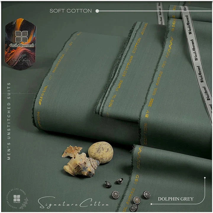 SOFT COTTON | SIGNATURE BY GUL AHMAD | DOLPHIN GREY